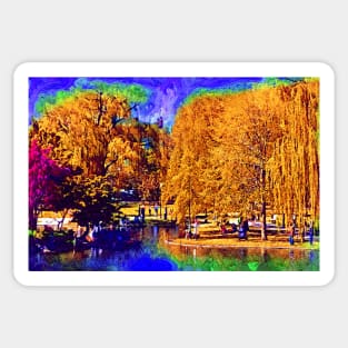 Spring At The Pond Sticker